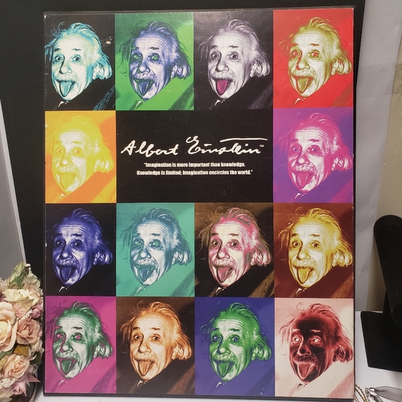 Unique Albert Einstein Face Wall Art - Picture 1 of 5